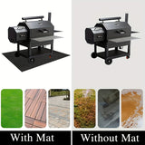 Paquete individual de 91,44 x 127,0 pulgadas para parrilla al aire libre, 60,96 x 73,66 pulgadas para fregadero, reutilizable, fácil de limpiar, superficie protectora para tierra o césped, con material plástico duradero