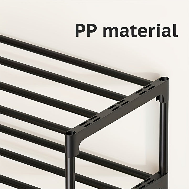 1 estante para zapatos de varios niveles, resistente, fácil de armar, organizador de calzado para entrada, pasillo, dormitorio, sala, hogar o residencia, 2 a 8 capas