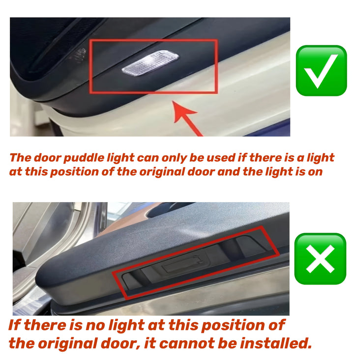 Proyector de Luz para Puerta de Coche MB/Benz - 1 pieza / Para W205/W212/W213 / Luz de Estanque de Puerta / Patrón Giratorio 360° / Luz de Bienvenida HD para Puertas de Benz / Accesorios para Coches MB/Benz