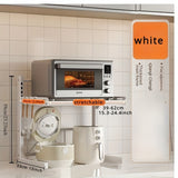 Estante organizador de cocina multicapa, hierro fundido con tubos de metal, estante de almacenamiento de microondas y electrodomésticos expandible, sin madera, sin necesidad de energía, muebles de cocina de metal