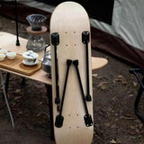 4 piezas Patas de mesa plegables portátiles para banca mesa de computadora lateral 26cm Negro