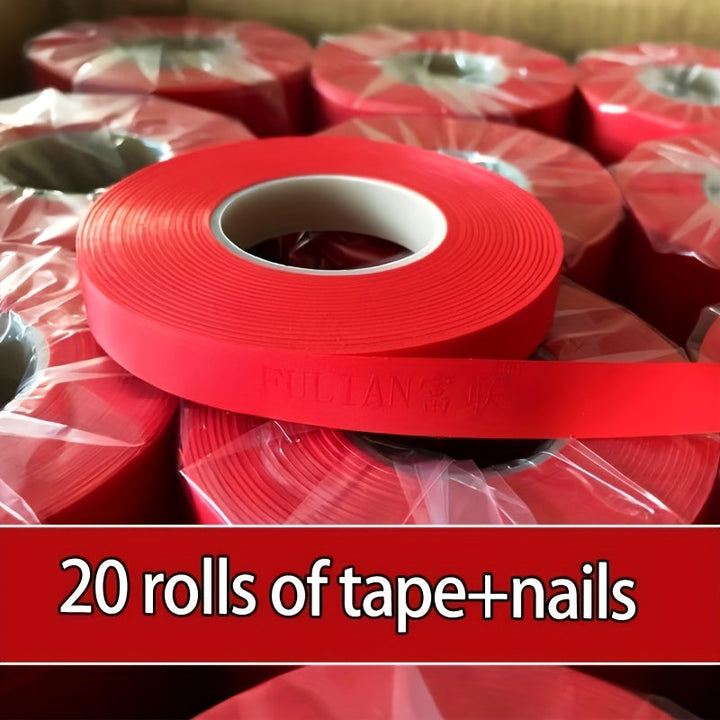 20 unidades de Cintas de Plástico Resistente para Plantas - Impermeables y Resistentes al Sol, Ideales para Uvas, Tomates, Enredaderas - Herramienta de Jardinería Esencial, Soporte de Plantas para Jardín | Cintas de Plantas Impermeables | Cintas de Plást