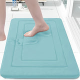 1pc de Coral Fleece Baño Piso Alfombra Anti Deslizamiento Pad - Anti Deslizamiento, Secado Rápido, Máquina Lavable - Perfecto para Baño y Tocador Pisos, con PVC Anti Deslizamiento Fondo Forro