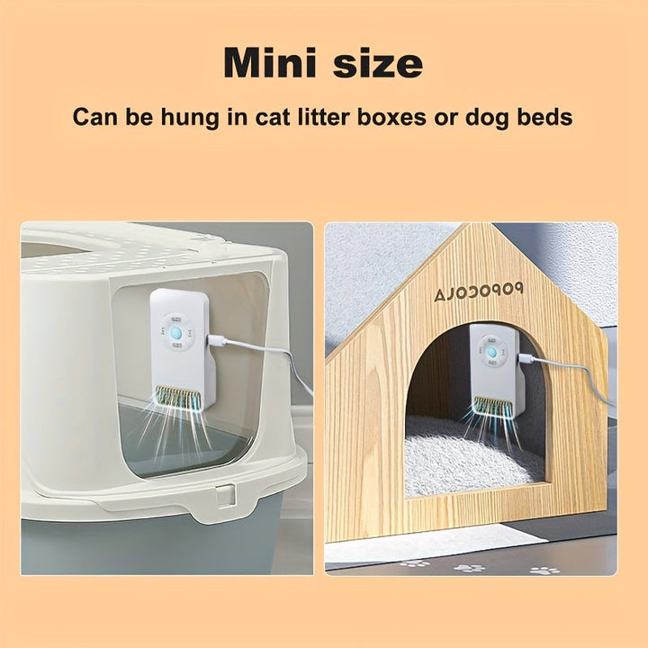 Purificador de Aire Inteligente Compacto con Indicador de Aire Limpio - Alimentado por USB, Eficiente y Seguro, Operación Multimodo para Hogar, Cocina, Baño, Áreas de Mascotas - Ideal para Cajas de Arena de Gatos y Casas de Perros