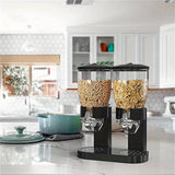 1pc Dispensador de Alimentos Secos con Doble Control, Recipiente para Arroz, Cereal, Granola y Snacks en