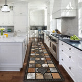 1 alfombra corredora de cristal aterciopelada de lujo, base antideslizante, lavable a máquina, versátil para pasillo, dormitorio, cocina o baño