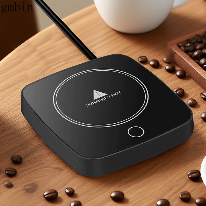 Almohadilla de taza de café con calefacción - 110V, no eléctrica, aislamiento térmico portátil para bebidas calientes y frías, enchufe de EE. UU., ideal para uso en el hogar y la oficina, accesorios para barras de café