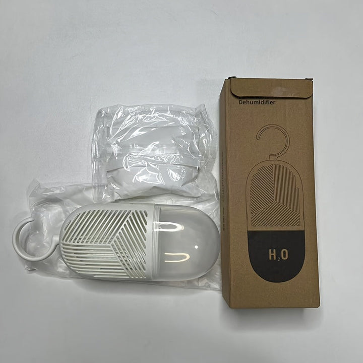 Deshumidificador no eléctrico 2025, último modelo - Uso manual fácil, menor pérdida de humedad, ideal para armarios y espacios pequeños, diseño portátil con tapa transparente, absorción de humedad eficiente, deshumidificador para armarios | Diseño minima