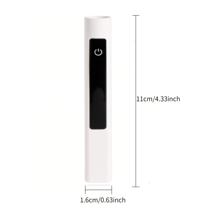 Linterna Inalámbrica para Uñas con Soporte - Secado Rápido, Portátil / Efecto LED, Pantalla LCD, Secador de Uñas USB con Batería de Litio para Manicura/Pedicura en Gel - Para Salón y Hogar - Blanco, Herramienta de Manicura Compacta, Diseño Duradero, Idea