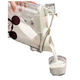 Contenedor de detergente para ropa con diseño de Mickey Mouse, 1 unidad, tapa medidora, gran capacidad, recipiente sellado para suministros de lavandería, cubeta de almacenamiento para ropa, diseño divertido, plástico duradero