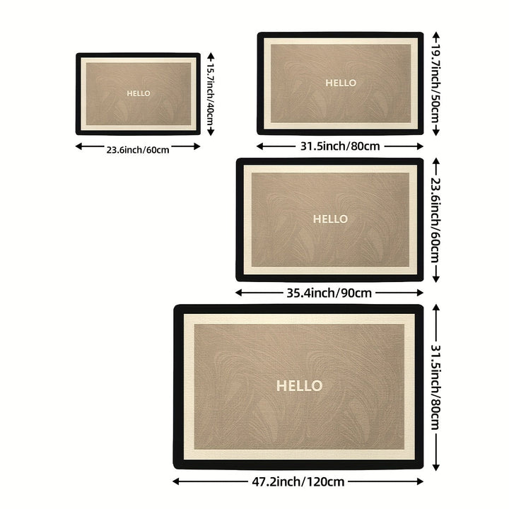 1 alfombra para puerta, estilo europeo, resistente al desgaste y fricción, antideslizante, para entrada, pasillo o corredor