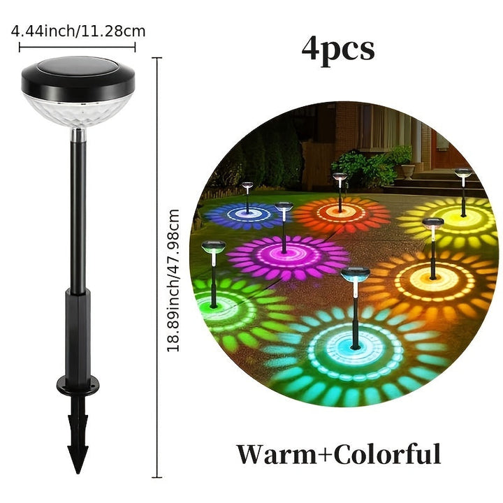 4/6pcs Luces Solares para Paisajes Exteriores, Luces de Ambiente con Foco, Se Pueden Utilizar en la Carretera, Patio, Hogar, Exterior, Jardín, Césped