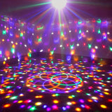 [Luces Mágicas LED de Discoteca] Luces de Discoteca Mágicas LED Alimentadas por USB - 1 ud, 11 Modos, Polímeros de Alto Índice de Refracción, Acabado Metálico Pulido - Para Cumpleaños, Carnaval, Navidad, Fiesta de Año Nuevo Ambiente
