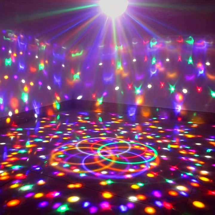[Luces Mágicas LED de Discoteca] Luces de Discoteca Mágicas LED Alimentadas por USB - 1 ud, 11 Modos, Polímeros de Alto Índice de Refracción, Acabado Metálico Pulido - Para Cumpleaños, Carnaval, Navidad, Fiesta de Año Nuevo Ambiente