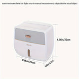 ASWEI Cajón de pañuelos de pared de gran capacidad con estantería, soporte de papel higiénico de plástico autoadhesivo, organizador de pared para baño y cocina