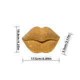 1 pieza de decoración escultural de labios sexy, ideal para sala, oficina, habitación, bar, hotel, baño, decoración de bodas, regalo de San Valentín, regalo de compromiso y diversos regalos decorativos para festividades