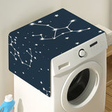 1 pieza de Cubierta para Electrodomésticos con Estampado de Estrellas para Nevera y Lavadora - Tela de Poliéster Duradera, Protector Lavable Antipolvo con Diseño Elegante de Cielo Nocturno Estrellado, Apta para Electrodomésticos Estándar, Protección para