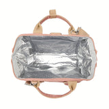 Bolsa de almuerzo portátil de gran capacidad versátil y elegante, aislada para mantener la comida fresca y fría, sin contacto con alimentos. Regreso a la escuela.