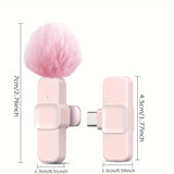 [Inalámbrico de Solapa Omni Sound] Microfono Inalámbrico de Solapa XIAOLO de Baja Latencia Ultra - 360° Omni Sound, Clip-On, USB-C, Mini para Transmisiones en Vivo, Vlogging e Entrevistas, Smartphones, Laptops, Grabación de Videos