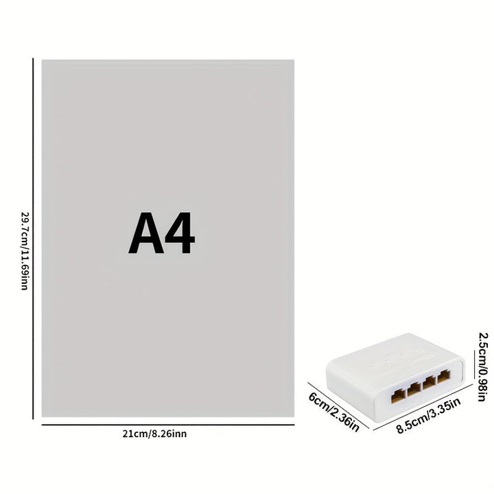 Conmutador de red, extensor de cable de red Ethernet, soporta hasta 1 Gbps, extiende cuatro puertos con un cable, plug-and-play, amplia compatibilidad, alta potencia, fuerte disipación de calor, rendimiento estable y eficiente, más seguro, pequeño y port