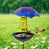 Comedero para pájaros con forma de rana solar y luz LED, decoración para jardines, caminos y patios. Apto para uso exterior