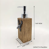 1pc Dispensador de loción de diseño de resina de ciervo, dispensador de jabón de encimera, botella de bomba líquida a prueba de fugas, dispensadores de ducha de resina recargables para baño, accesorios de baño, decoración del hogar, muebles para el hogar