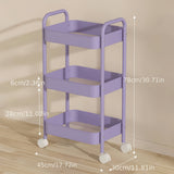 Carrito de almacenamiento metálico giratorio de 3 niveles, rosa/blanco/rojo, organizador móvil duradero con ruedas para cocina, baño y dormitorio, estante compacto que ahorra espacio para alimentos, snacks y artículos de hogar, gancho de utilidad.