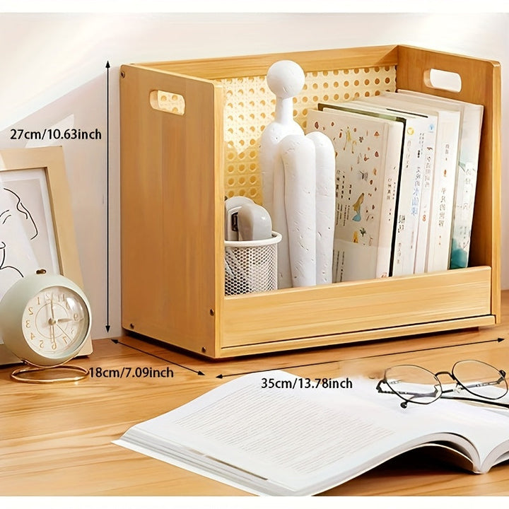 Un pequeño estante para libros para la sala de estar, un simple estante de mesa para libros, un estante de almacenamiento en el escritorio y un estante para libros para el escritorio de la ventana de la bahía.