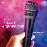 Micrófono Dinámico Portátil Profesional AmaceX GM58 con Interruptor de Encendido/Apagado, Cable de 5.0 metros - Ideal para Karaoke, Actuaciones en Vivo y Discursos