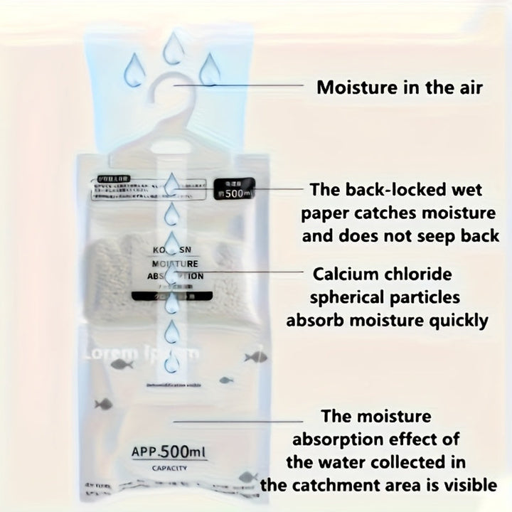 10/20 piezas de bolsas absorbentes de humedad, incluye 800/1600 gramos de desecante, prevención de moho y deshumidificación, paquete pequeño, adecuado para armarios y armarios - Reutilizable, esencial para la deshumidificación diaria en el dormitorio.