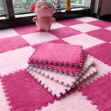 20pcs Azulejos de Alfombra Cuadrados Entrelazados - 29.97cm x 29.97cm Suave EVA & Poliéster, Lavable a Mano, Perfecto para Sala de Estar, Dormitorio y Decoración del Hogar, Estilo Ins, Cobertura Completa para Sofá, Rompecabezas