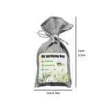 3/5/12 piezas de bolsas de purificación del aire de carbón de bambú de alta calidad | Multiusos para zapatos, armarios, dormitorios, coches, baños, cocinas y sótanos | Carbono activado natural | No se necesita electricidad, bolsas de purificación para el
