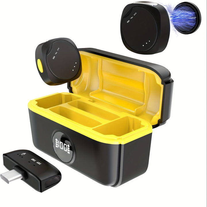 La Nueva Generación de Micrófonos de Botón Cuenta con Reducción de Ruido de Un Solo Clic, una Impresionante Vida Útil de la Batería de 50 Horas, un Diseño Ligero y un Accesorio Magnético, lo que lo Hace Adecuado para Grabaciones, Transmisiones en Vivo, D