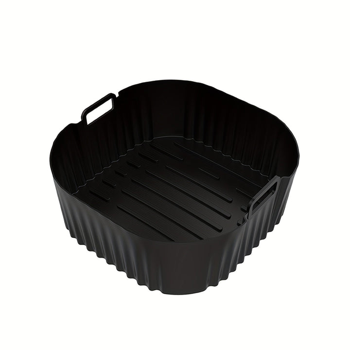 1/2 piezas Bandeja de Silicona Negra para Freidora de Aire, Compatible con el Modelo Philips NA229 con Superficie Antiadherente, Fácil de Limpiar en Freidoras de Aire, Hornos y Microondas