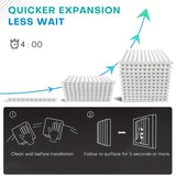 36 piezas de Paneles de Espuma Insonorizante y Blanco 30 * 30 * 2.5cm, Adecuados para Salas de Batería, Estudios de Grabación y Paredes de KTV - Absorbe Ruido e Isola, Panel Modular | Espuma de Alta Densidad, Tablero Acústico con Adhesivo