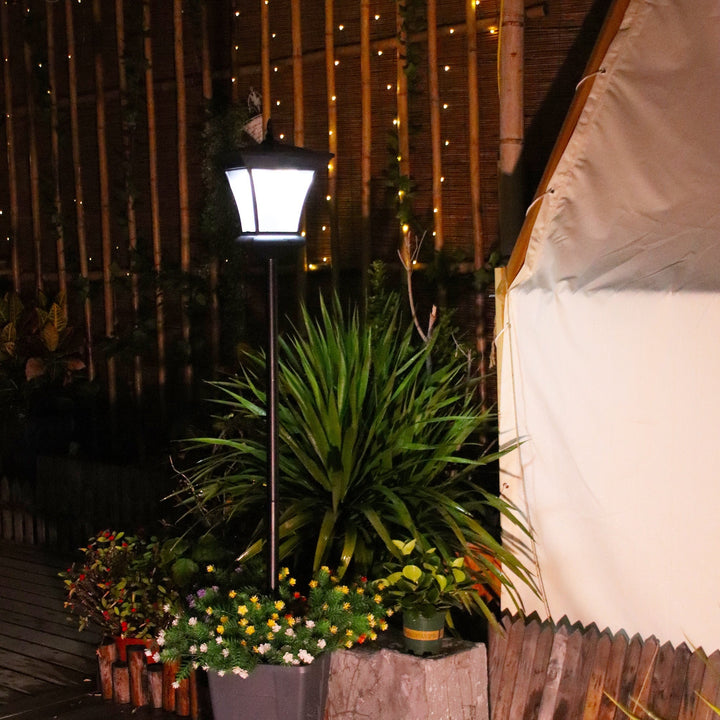 1pc Luz Solar de Jardín Exterior Primaveral Ahorro Energético, Lámpara para Césped con Jaula Decorativa LED Sin Cable para Paisaje y Macetas