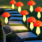 8/12pcs Luces Solares de Hongos para Estacas, Luces Solares de Hongos para Jardín Exterior, 8 Modos de Iluminación Luces Solares de Hongos, Adecuadas para Jardín, Patio, Camino de Césped, Boda, Decoración de Fiesta de Navidad