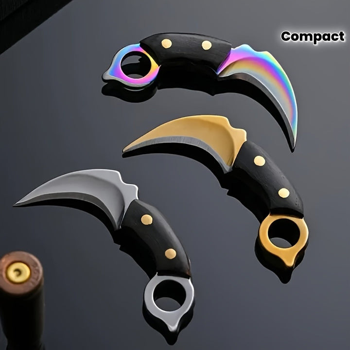 1pc Llavero de Cuchillo Pequeño con Funda de Cuero Sintético - Herramienta de Cepilladora Manual Metálica, Sin Necesidad de Energía - Compacto y Portátil para Supervivencia al Aire Libre, Camping, Senderismo - Regalo Ideal para Hombres, Novio, Sobrevivie