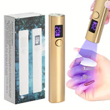 Secador de Uñas Portátil Mini Lámpara LED Profesional para Hogar y Salón, Pluma Secadora Rápida con Luz LED