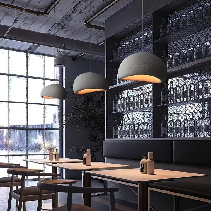 Candelabro moderno para comedor, luz de techo para pasillo de supermercado de hotel con base E26, estilo japonés, forma de nido de pájaro, pieza artística.