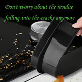 Llenador de espacios de silicona para armarios de estufa - Cinta de calafateo resistente a altas temperaturas para estufas de gas, material resistente al calor no adherente, fácil de aplicar y quitar, se ajusta a armarios estándar, protector de superfici