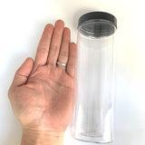 10pcs Tarros de Plástico Transparentes Redondos de 17oz (65*180mm) para Almacenamiento, Frutas Secas, Miel y Cereales con Sello Hermético