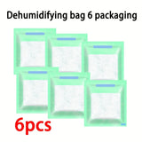 6, Bolsa Deshidratante de Bolsillo de 12 piezas, Bolsa Deshidratante para Coche, Reutilizable, Adecuada para Múltiples Escenarios, Uso Doméstico, Armario, Dormitorio, Bolsa Deshidratante para Cajón, Portátil