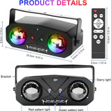 1 bola mágica LED dual con luz láser atmosférica parpadeante para fiestas, clubes, KTV, baile y celebraciones navideñas, lámpara de escenario segura y fácil de instalar