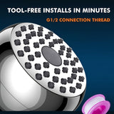 1pc Cabezal de Ducha de Alta Presión de 3 Pulgadas, ABS, Conector de Bola de Latón Giratorio Ajustable, Diseño Antiobstrucción y a Prueba de Fugas para una Experiencia de Ducha Cómoda - Acabado Cromado, Accesorios de Ducha