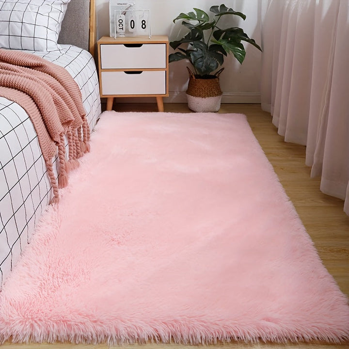 1pc, Alfombra de Tinte Rosa con Patrón Tie-Dye, Suave y Esponjosa para Sala, Dormitorio, Residencia Universitaria o Mesa de Café/Té, Multiusos como Colchoneta de Yoga, Fitness o Picnic/Camping, Ligera y Fácil de Doblar, Decoración para Habitaciones/Hogar