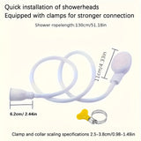 1pc Rociador de ducha portátil de mano, cabezal de grifo de conexión rápida multifunción, cabezal de ducha de cuerpo completo para baño y lavado de mascotas, plástico ABS duradero, no necesita electricidad, montaje fácil de bloqueo por giro - Accesorio p