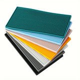 1pc Premium Silicone Bar Mat, Grueso, Duradero Y Elegante Tapete De Servicio Para Derrames, Café, Bares, Restaurantes, Tapete De Secado De Platos Para Encimeras, Tapete De Secado De Vidrio