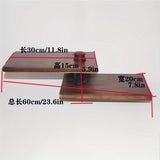 Estante de pared rústico de madera con doble estante, estilo industrial americano, diseño de tubería vintage, estante de almacenamiento multiusos con tubería de metal, acabado pintado, para uso doméstico y de cocina