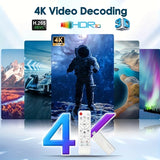 2025 Android 14 H96 MAX TV Stick - 4K@60fps, WiFi 6 y sin varillas 5.0, Asistente de Google Integrado, 2GB RAM 8GB ROM, Doble WiFi, USB 3.0, Control Remoto sin varillas, Reproductor Multimedia HDR 4K para Smart TVs y Dispositivos Android, Diseño Moderno,